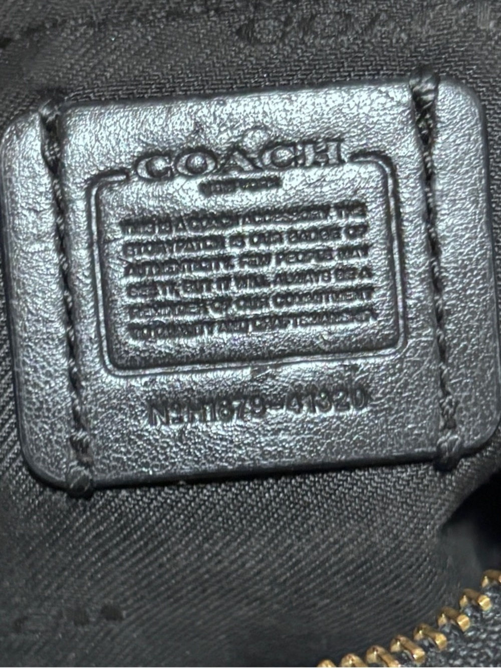 Coach Kitt Messenger Bag Black with Gold Hardware - Picture 9 of 10